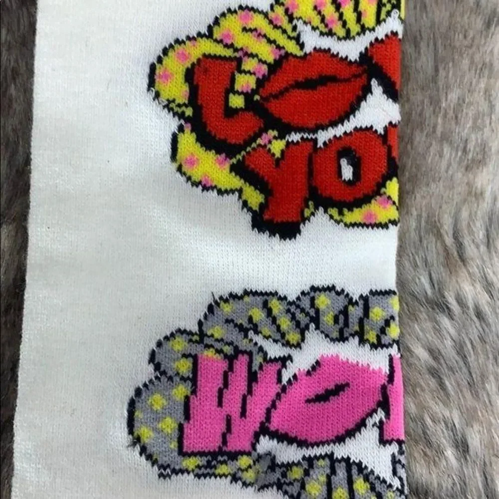 Target Women’s Knee High‎ Comic Love Socks Sz 4-10